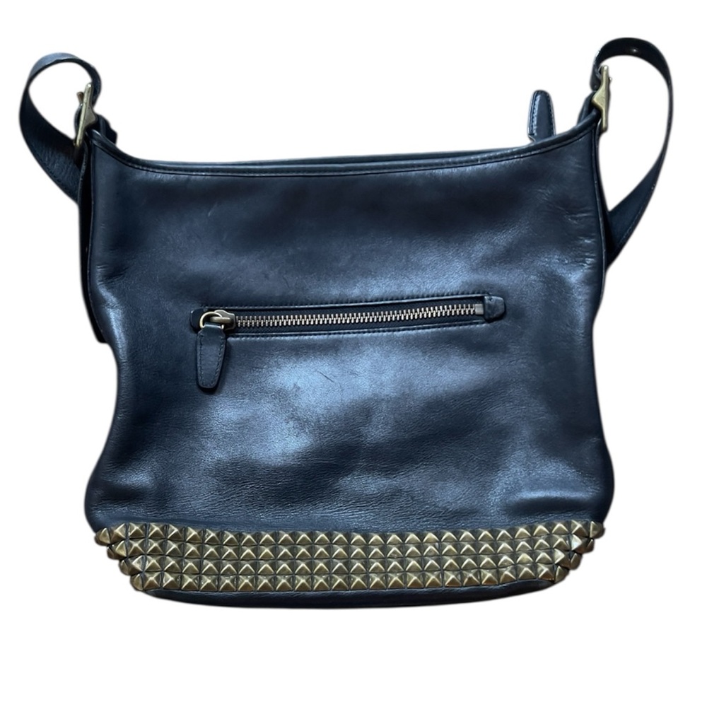Coach Black Legacy Studded Leather Duffle Studded Shoulder Bag (broken)